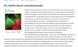 DiSlaw 2/25: Sprach- und Kulturkontakt